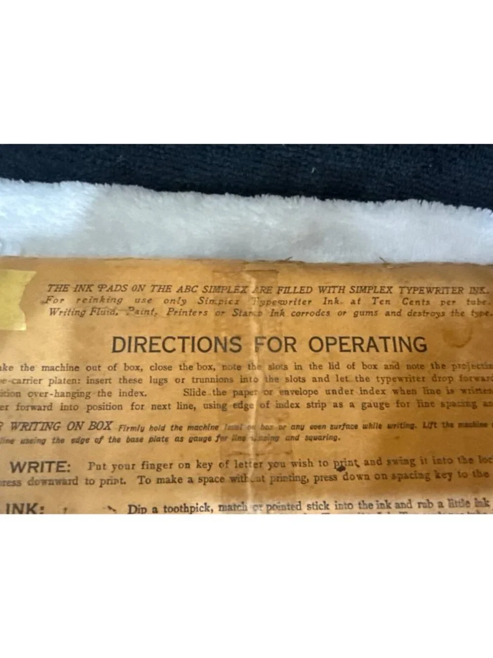 Simplex Typewriter Company original vintage